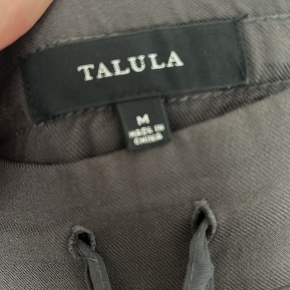 TALULA - ARITZIA jogger pants Los Feliz rayon dark grey pockets size medium - Picture 5 of 9